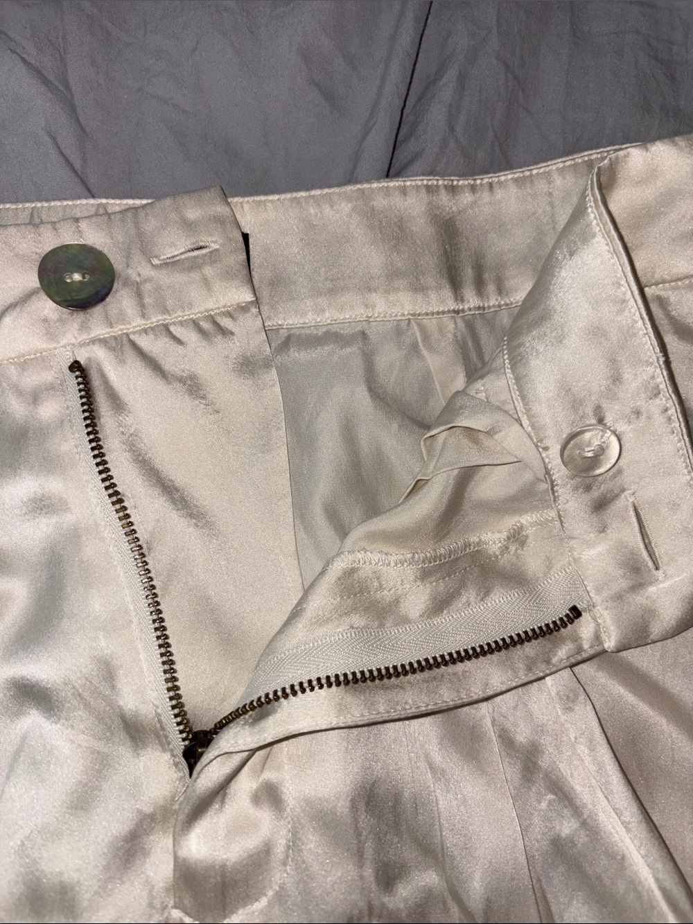 Rachel Zoe Silk Trousers Wide-Leg Size 8 EUC - Picture 9 of 13